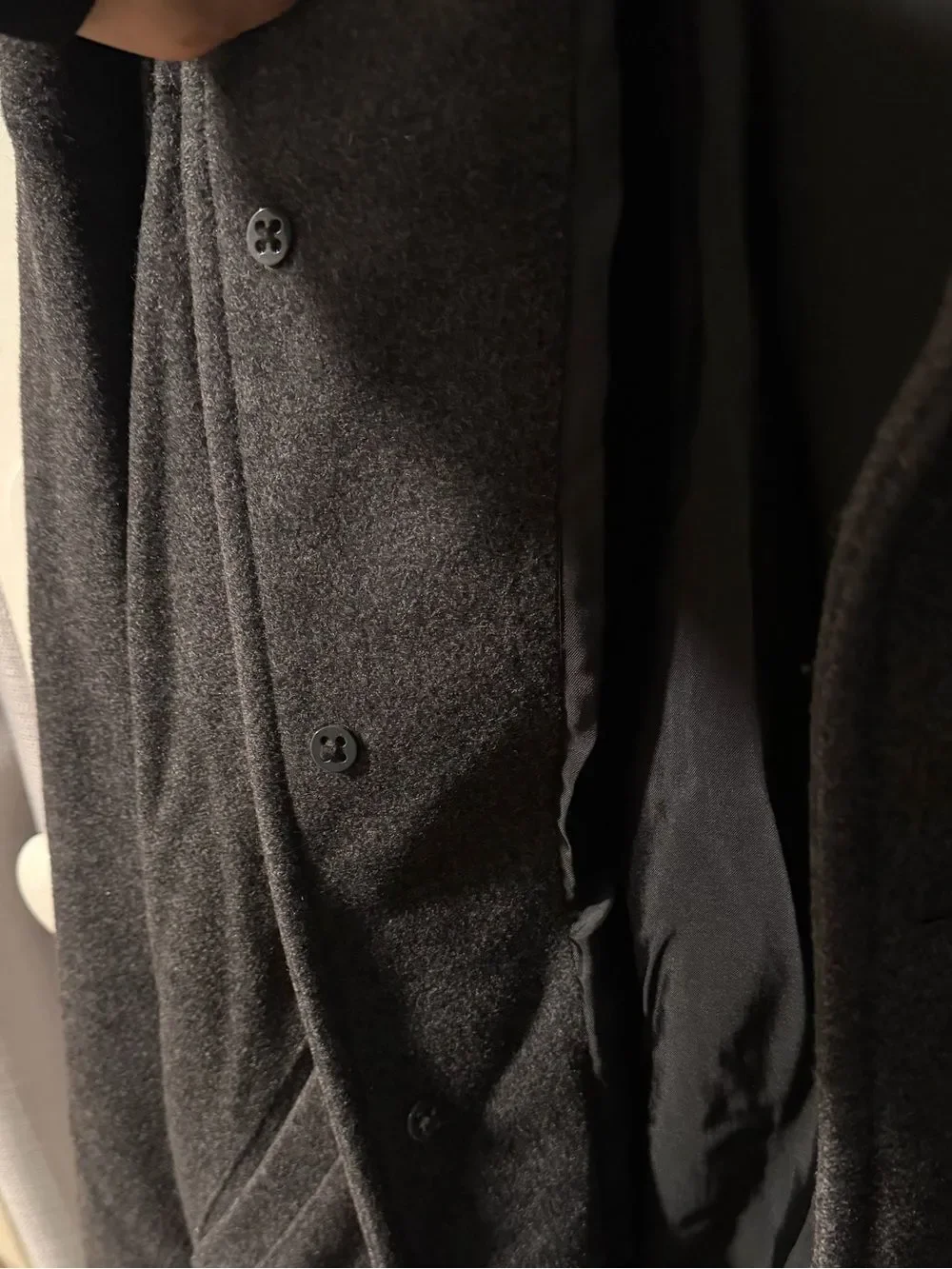 J. Crew Vintage Men’s Charcoal Grey Wool Blend Coat Size Medium Winter Classic